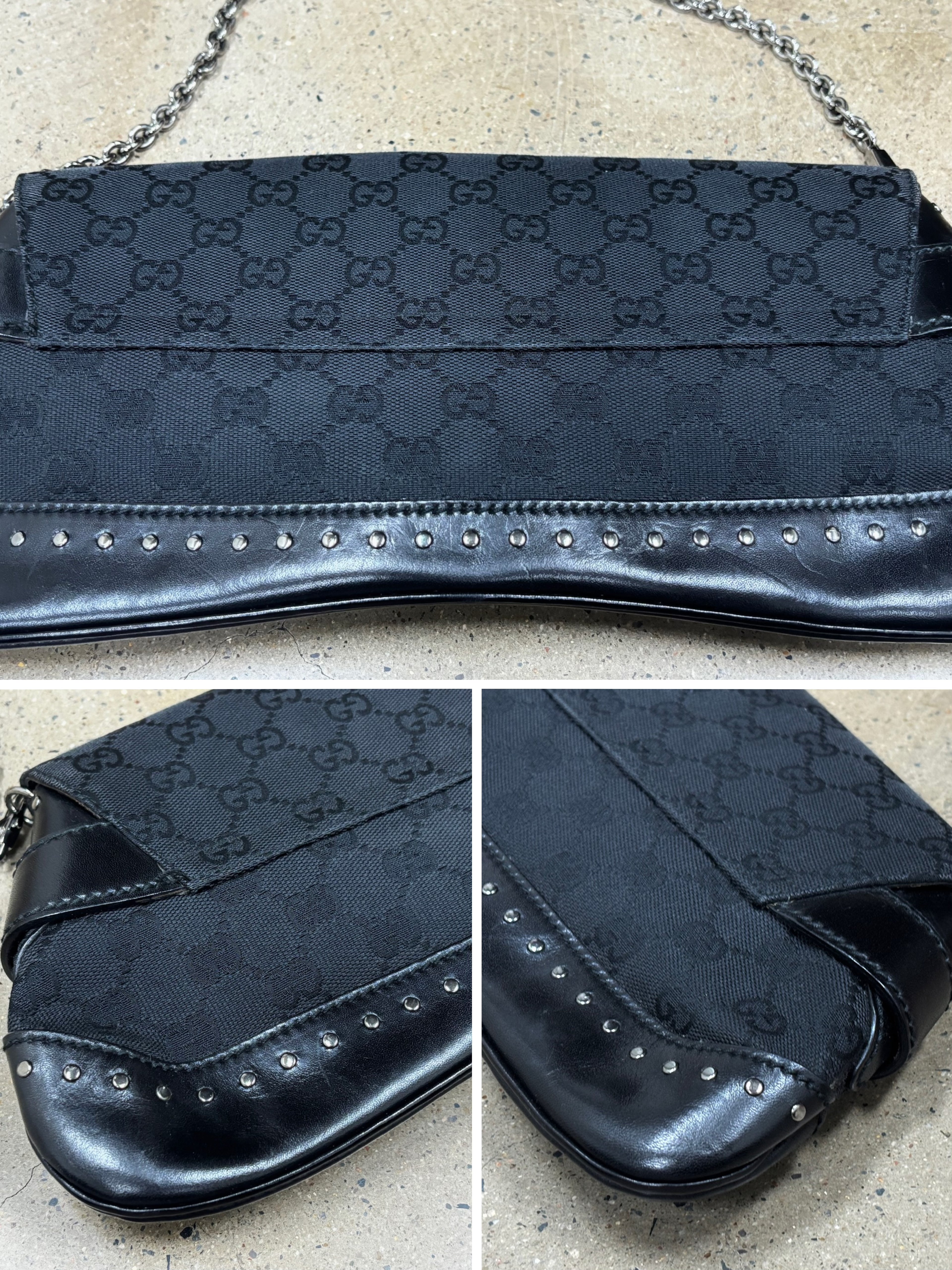 GUCCI
Horsebit Chain Large Clutch Bag